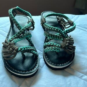 Braided sandals